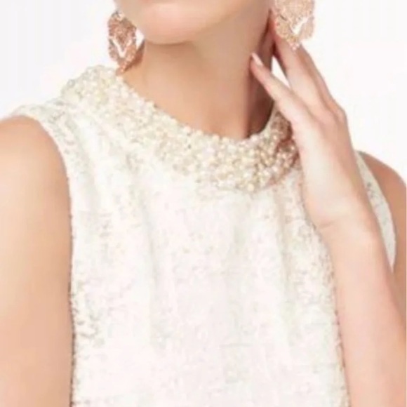 Rachael Zoe Embellished Metallic Mini Sz 6 - Picture 6 of 12